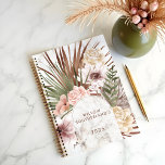 Moderner, Bohemischer Watercolor Florals Foto Arc Planer<br><div class="desc">Bleibe organisiert mit unserem handgezeichnet boho botanischen Planer. Mit seinen handbemalten, eleganten Blumenmotiven, tropischen Pflanzen und modernen geometrischen Formen verbindet er sich mit einer schicken Bohrofarbenpalette für ein stilvolles, elegantes Aussehen. Mit Ihrem Namen und Jahr für einen einzigartigen Planer, der Ihre Tagesplanung mit Schönheit und Inspiration verbindet. Design und illustriert...</div>