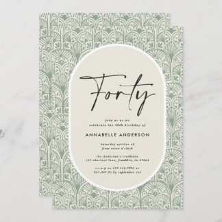 Moderner böhmisch-marokkanischer Geburtstag Einladung