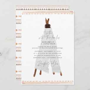 Moderner böhmischer Teepee stilvoller rustikaler H