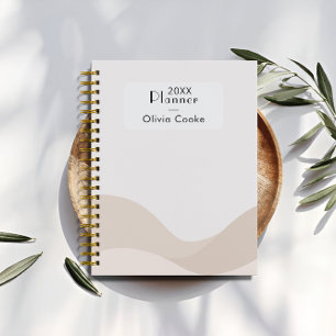 Moderner Boho Digitaler Planer mit Individuelle Na