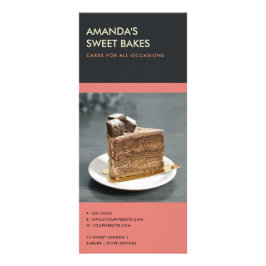 MODERNER BOLD BRIGHT PINK BLACK BAKERY PRIVICE WERBEKARTE