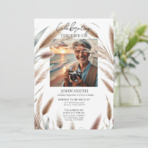 Moderner botanischer Beerdigungsservice e-vite