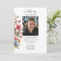 Moderner botanischer Beerdigungsservice e-vite