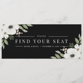 Moderner Botanischer Seekarten-Header für Schwarze