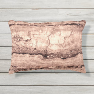 Moderner brauner beige Sepa verbrannter orangerer  Kissen Für Draußen