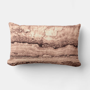 Moderner brauner beige Sepa verbrannter orangerer  Lendenkissen