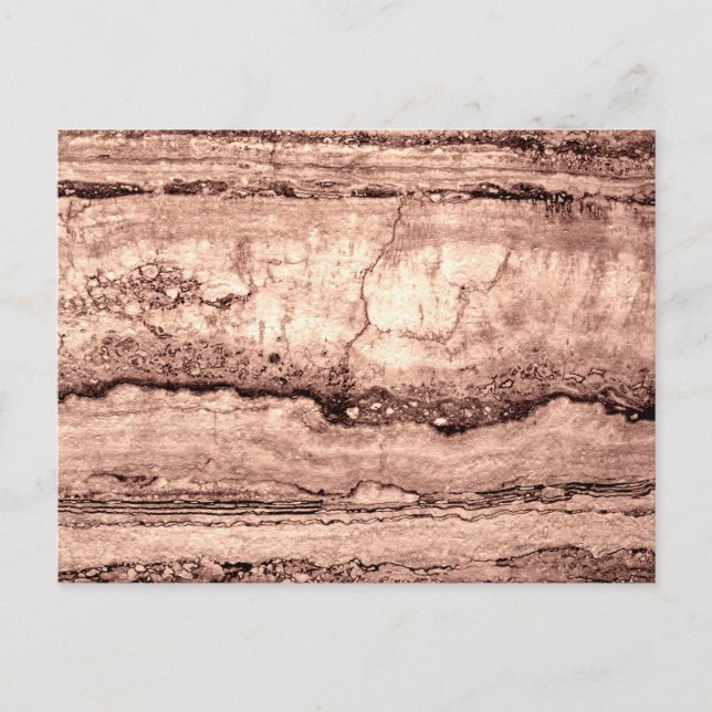 Moderner brauner beige Sepa verbrannter orangerer  Postkarte (Vorderseite)
