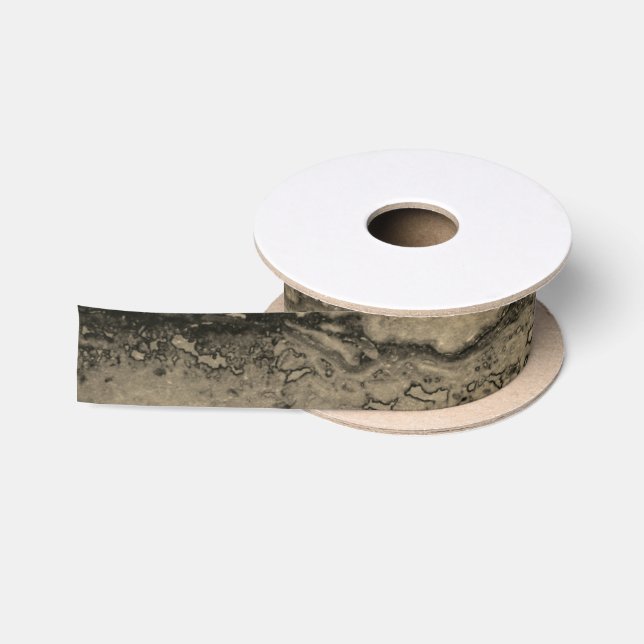 Moderner brauner beige Sepa verbrannter orangerer  Satinband (Spule)