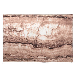 Moderner brauner beige Sepa verbrannter orangerer  Tischset