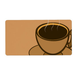 Moderner brauner, gemütlicher Kaffee-Cup im Mittel