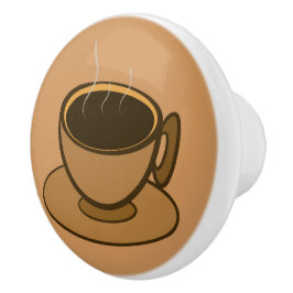 Moderner brauner, gemütlicher Kaffee-Cup im Mittel Keramikknauf