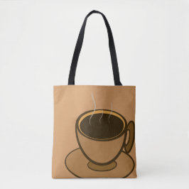 Moderner brauner, gemütlicher Kaffee-Cup im Mittel Tasche