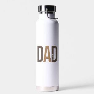 Moderner brauner Personalisierter Vater etabliert Trinkflasche