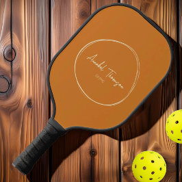 Moderner Brurnt Honey aus dem Mittelalter | Name d Pickleball Schläger
