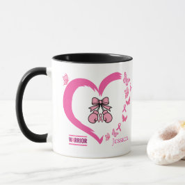 Moderner Brustkrebs-Krieger - benutzerdefinierbare Tasse