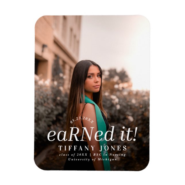 Moderner BSC RN 4 Fotos Krankenpflege Abschluss Magnet (Vertikal)