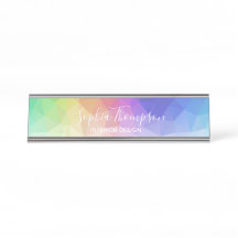 Moderner bunter Regenbogen-polygonaler