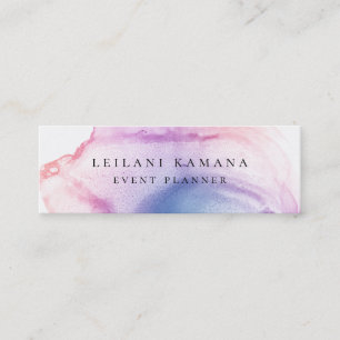 Moderner bunter Tinten-Fleck Mini Visitenkarte