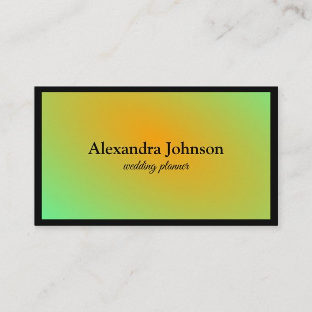 Moderner Chic Black and Gold Foil Luxus Visitenkarte (Vorderseite)