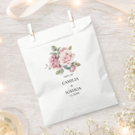 Moderner Chic Elegante Romantische Rosa Hochzeit Geschenktütchen