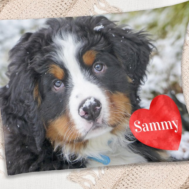 Moderner Chic Foto Personalisiert Hund Lover Fleecedecke (Von Creator hochgeladen)