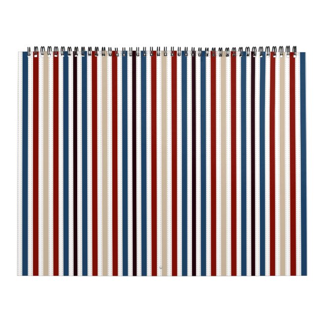 Moderner Chic gestreift Kalender (Titelbild)