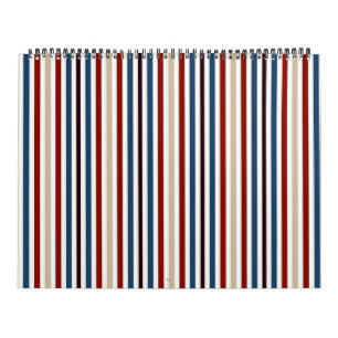 Moderner Chic gestreift Kalender