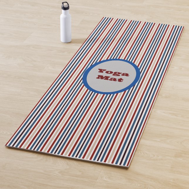 Moderner Chic gestreift Yogamatte (Beispiel)