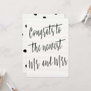 Moderner Chic "Glückwunsch zu den Nachrichten Mr.  Karte