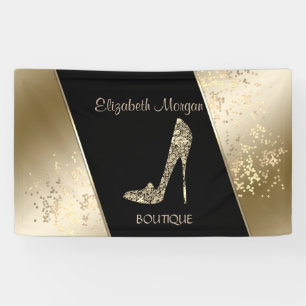Moderner Chic, hell, Diamanten High Heels Banner