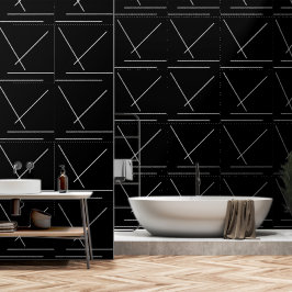 Moderner Chic in Schwarz und Weiß Minimalistisch Tapete