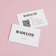 Moderner Chic Light Pink Feminine QR Code