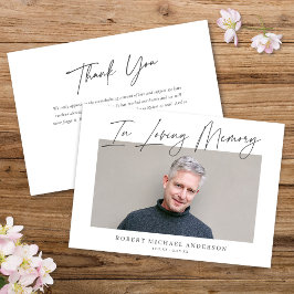 Moderner Chic Minimalistisch in Love Memory Foto C Einladung