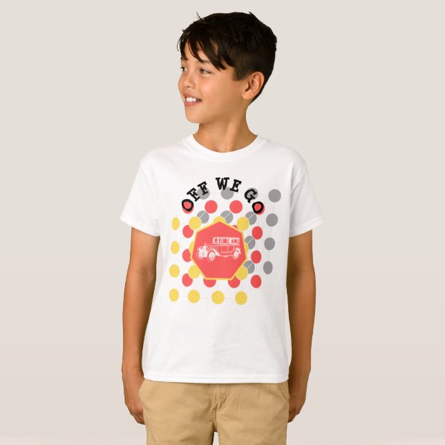 Moderner Chic Off We Go Jungs T - Shirt (Vorne ganz)