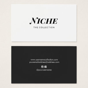 Moderner Chic Stilvolle Schwarz-weiße Typografie
