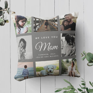 Moderner Chic WIR LIEBE IHNEN Mama Familienfoto Co Kissen