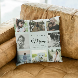 Moderner Chic WIR LIEBE IHNEN Mama Familienfoto Co Kissen