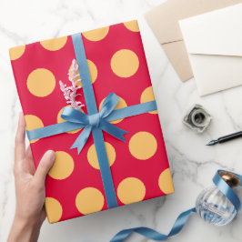 Moderner Chili Pepper Polka Dots Weihnachten Geschenkpapier