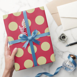 Moderner Chili Pfeffer und Olivpolka Weihnachten Geschenkpapier