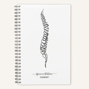 Moderner Chiropraktiker Rückenmassage-Therapeut Ar Notizbuch