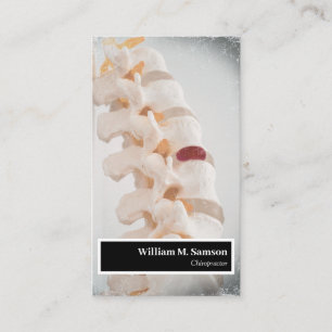 Moderner Chiropraktiker Spine nah Visitenkarte