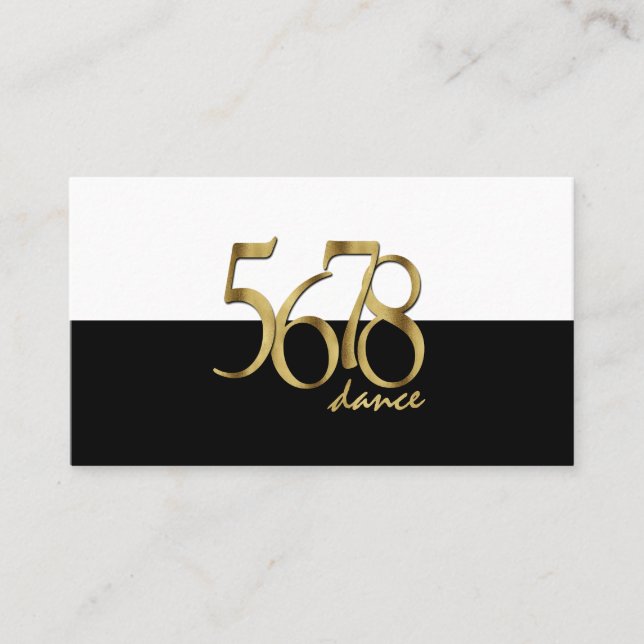 Moderner Choreograf-Tanzlehrer Visitenkarte (Vorderseite)