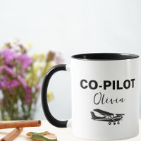 Moderner CO-PILOT-Text und Flugzeug, Personalisier