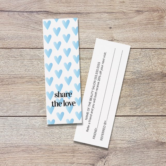 Moderner Cooler Blue Hearts Beauty Salon (Von Creator hochgeladen)