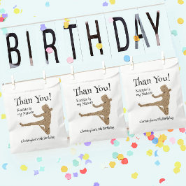 Moderner Cooler Karate Kindergeburtstag Vielen Dan Geschenktütchen