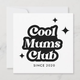 Moderner Cooler Zimmerclub Retro Vintag Groovy Einladung
