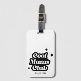 Moderner Cooler Zimmerclub Retro Vintag Groovy Gepäckanhänger