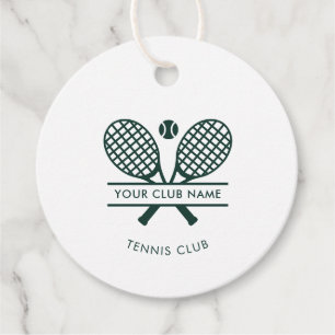 Moderner Country Club Name Tennis Swag Green Custo Geschenkanhänger