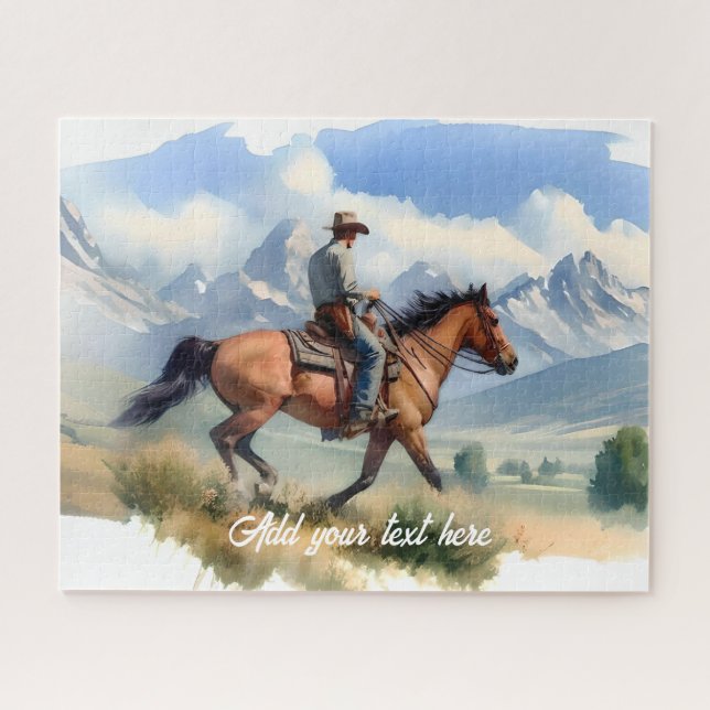 Moderner Cowboy reiten bei BayHorse (Horizontal)