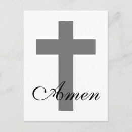 moderner CROSS + AMEN | Postkarte